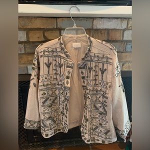 Chico’s women’s beaded jacket. Size 12-14